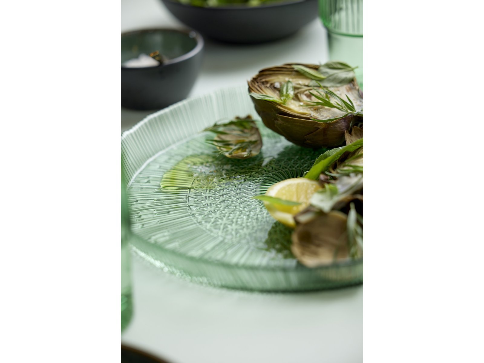 Serving Dish Round Kusintha 30 Cm Green - Image 8