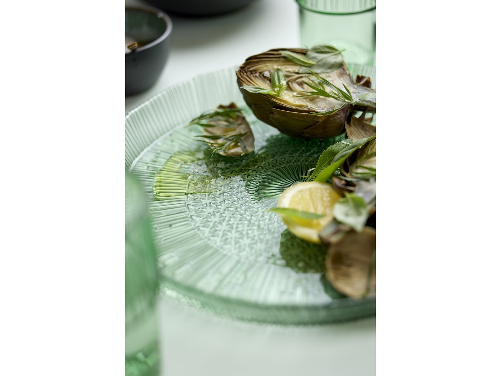 Serving Dish Round Kusintha 30 Cm Green - Image 9