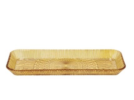 Kusintha Rectangular Serving Dish 38 × 14 cm – Amber
