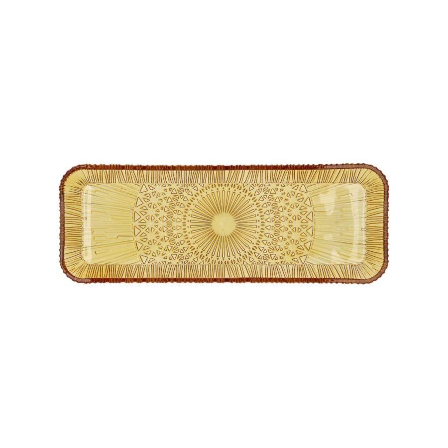 Bitz Kusintha Rectangular Serving Dish 38 × 14 cm in Amber (2)