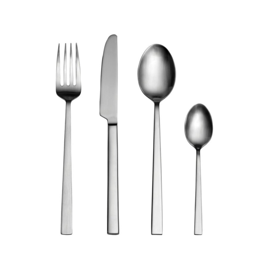 Bitz Cutlery Set 16 Pieces in Satin Steel