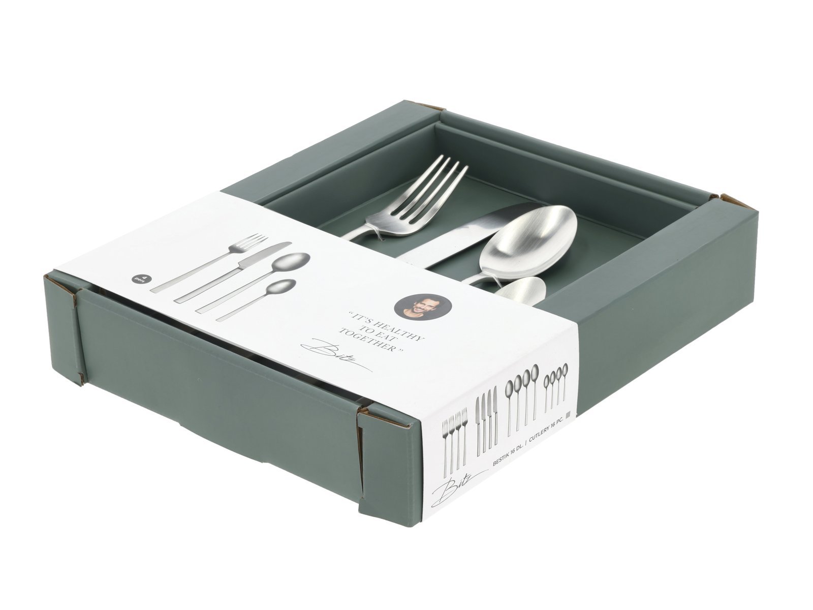 Cutlery 16Pc. Satin Finish, Bi - Image 17