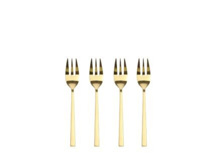 Cake Fork 14.4 cm, 4 pcs – Brass