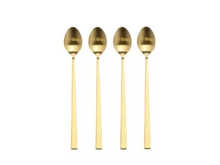 Latte Spoon 20 cm, 4 pcs – Brass