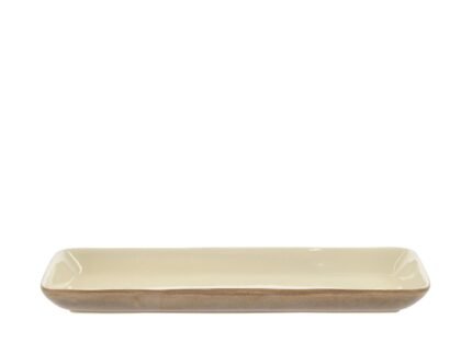 Wood Rectangular Serving Dish 38 × 14 cm – Wood/Sand
