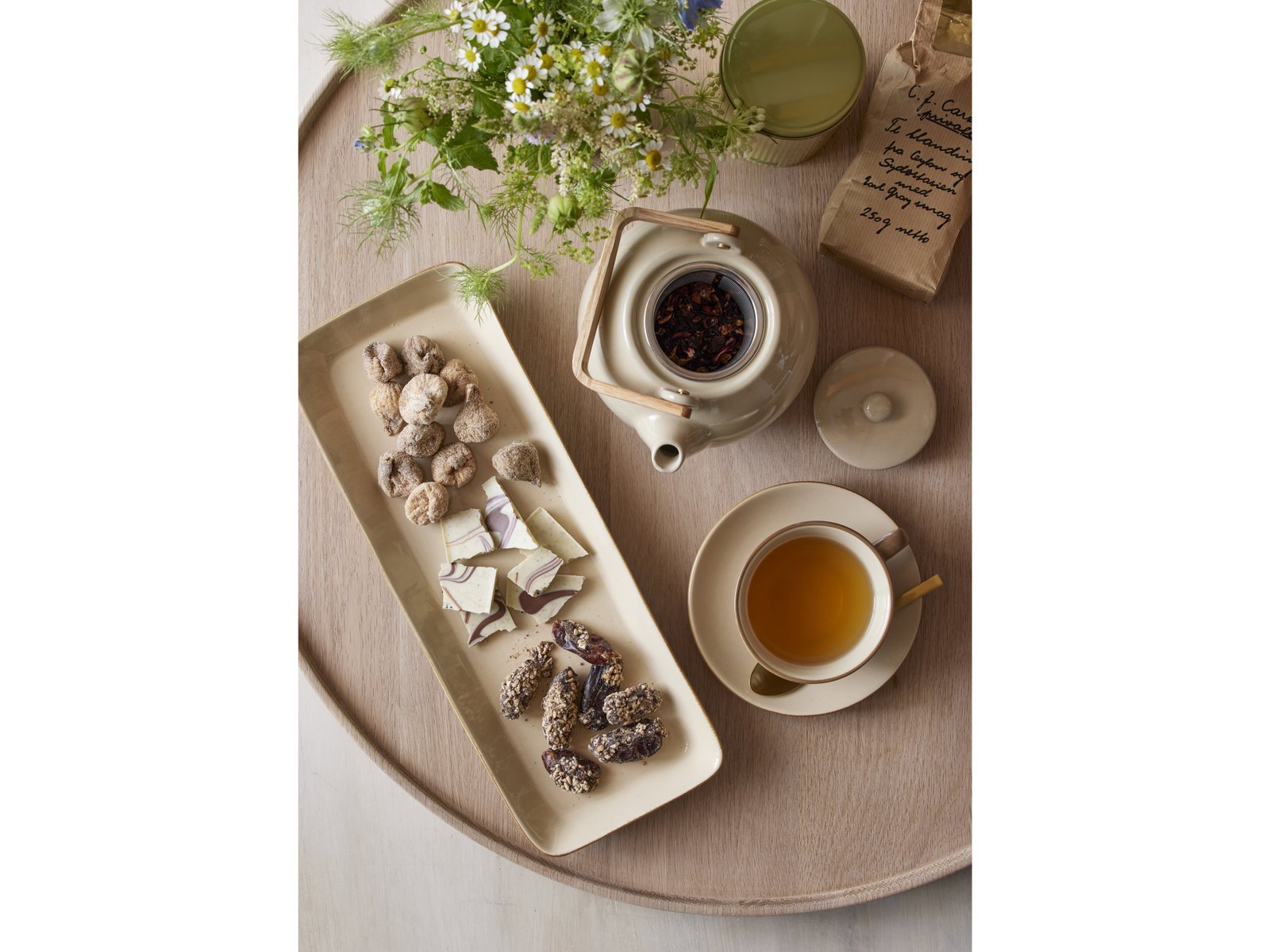 Serving Dish Rectangular Wood 38 X 14 Cm Wood/Sand - Image 9