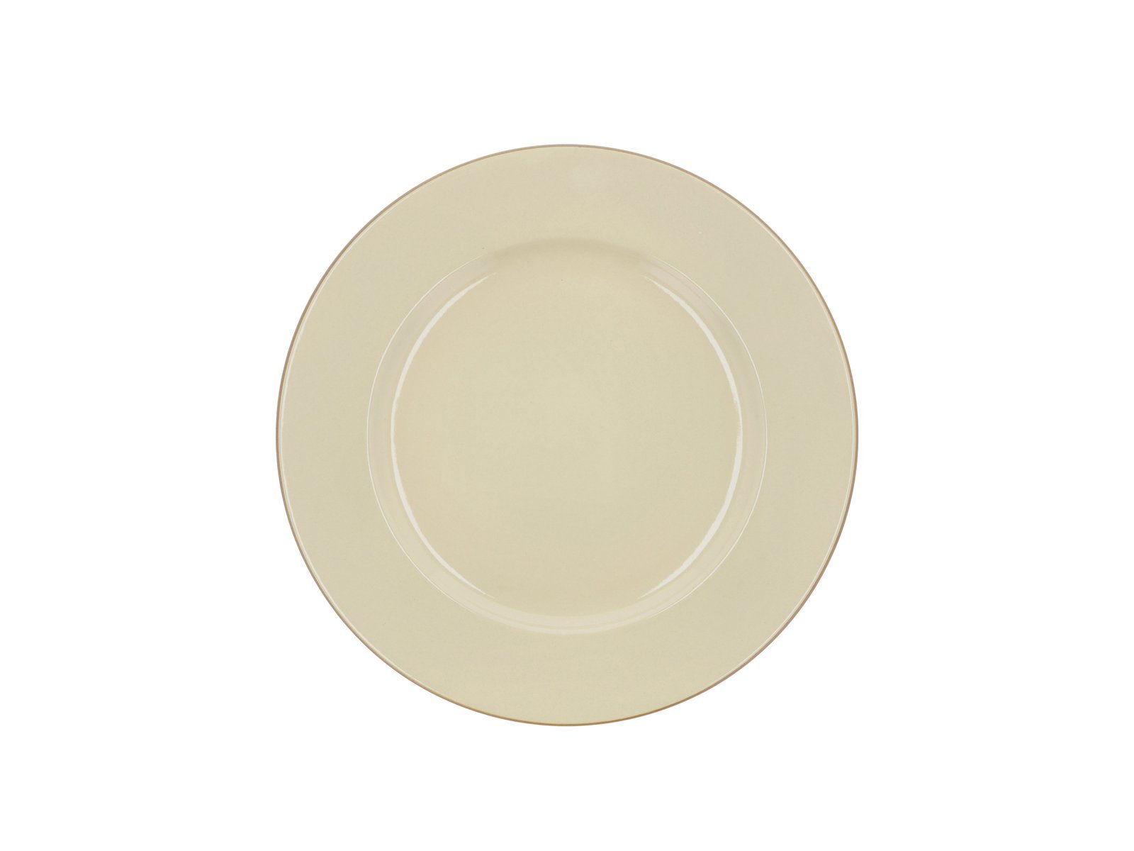Dinner Plate Wood 27 Cm Wood/Sand Stoneware