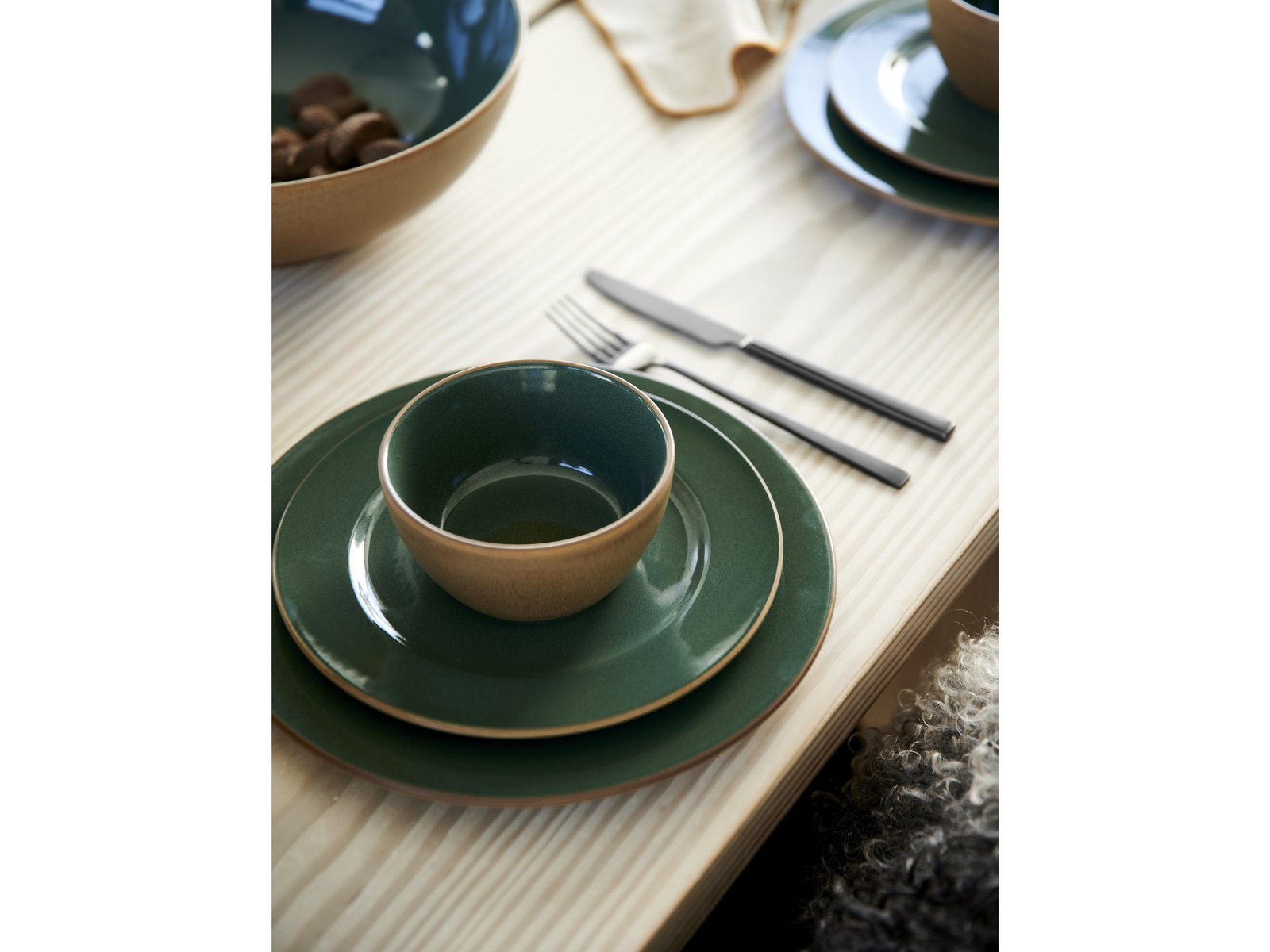 Dinner Plate Wood 27 Cm Wood/Forest Stoneware - Image 3