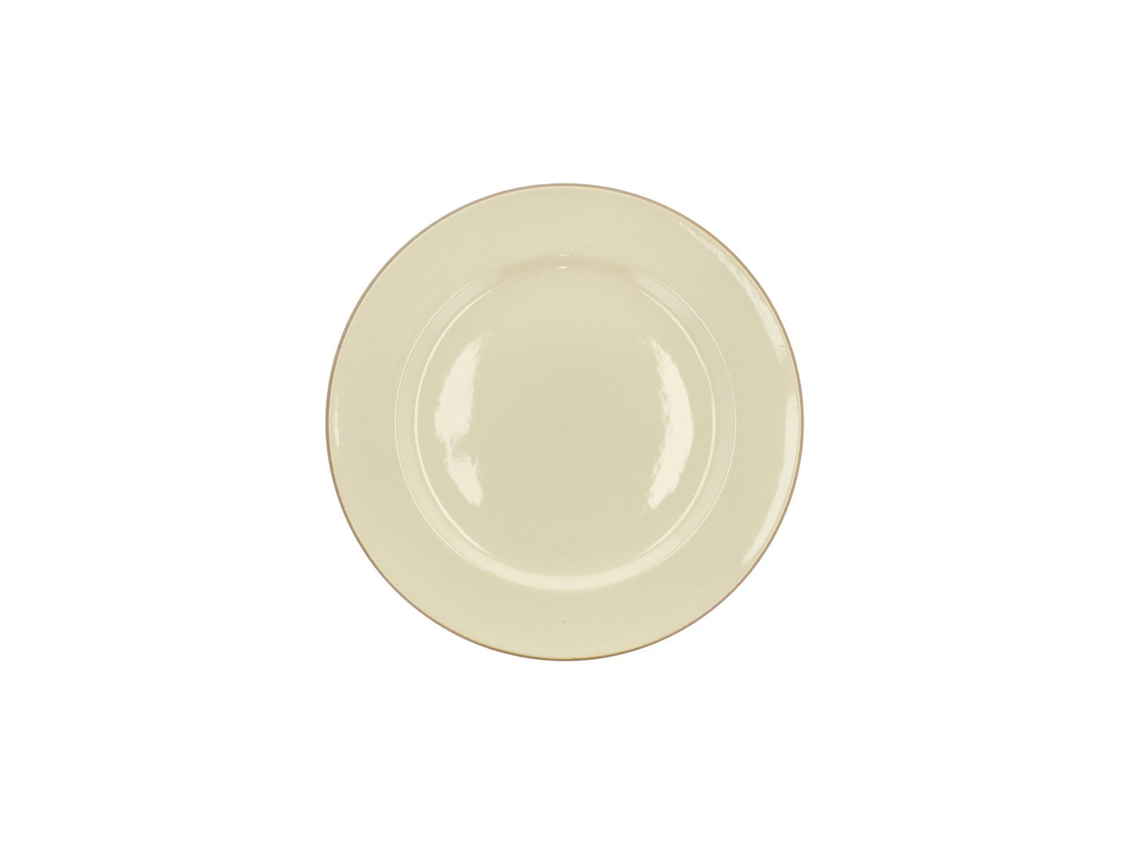 Plate Wood 22 Cm Wood/Sand Stoneware