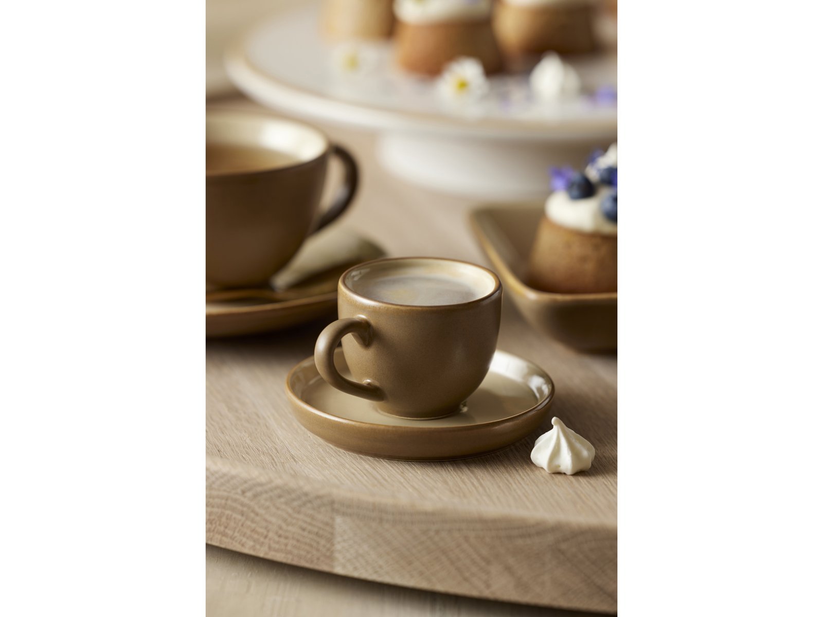 Espresso With Saucer Wood 7 Cl Wood/Sand - Image 3