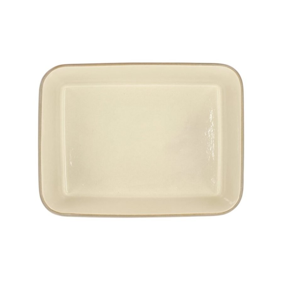 Bitz Wood Rectangular Dish 28 × 21 cm in Wood/Sand (2)
