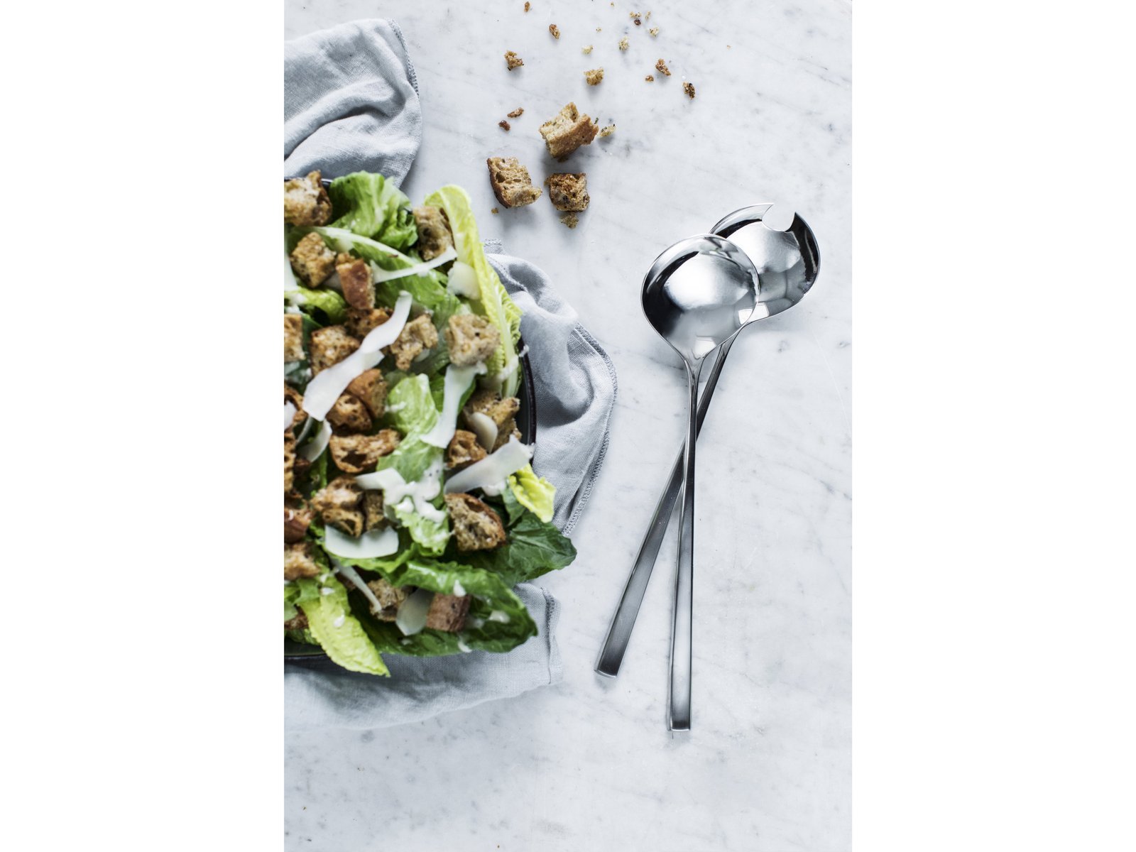 Salad Cutlery Fuga 25 Cm Matte/Polished Steel - Image 3