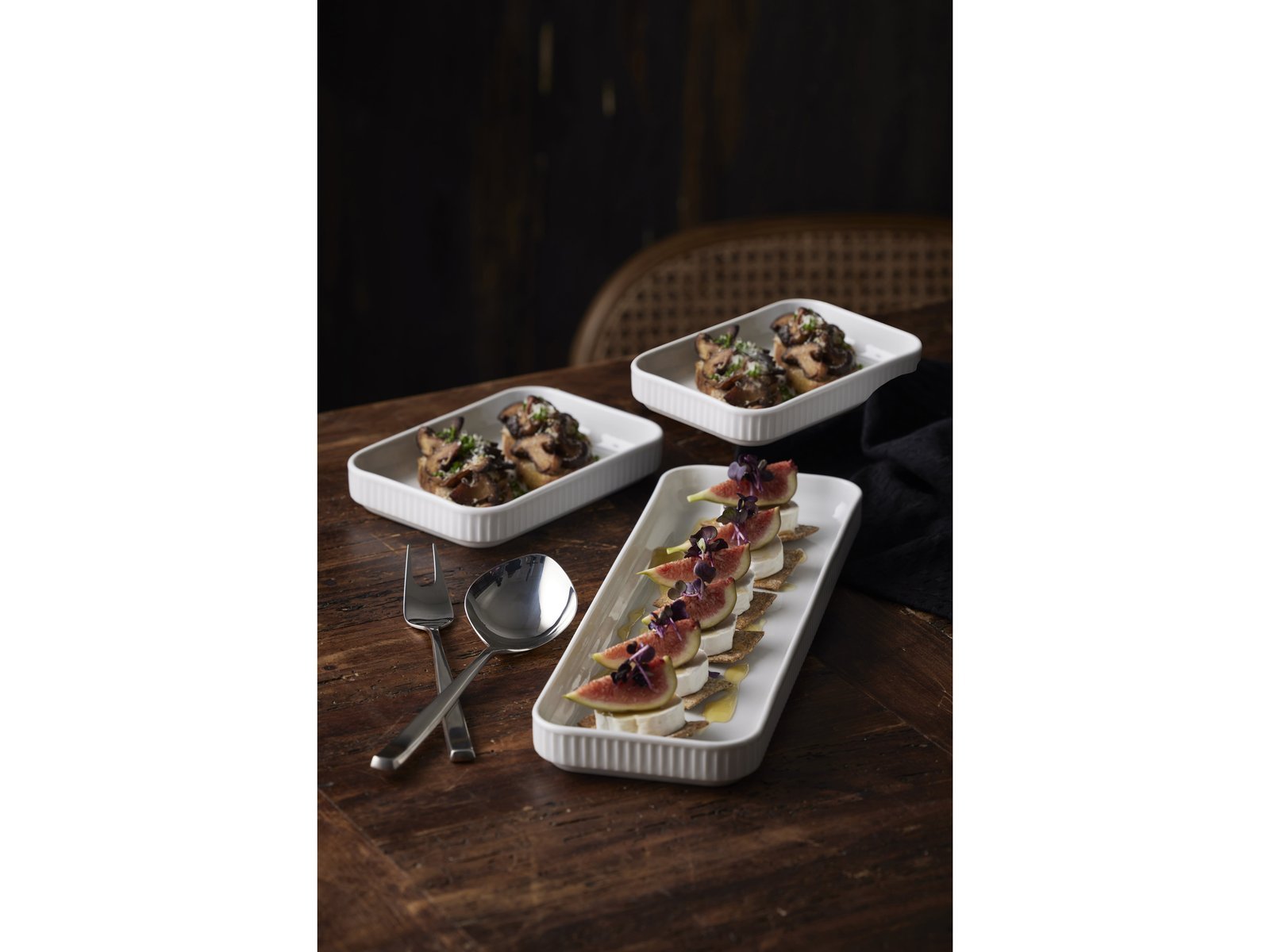 Serving Spoon Fuga 22,5 Cm Matte/Polished Steel - Image 2