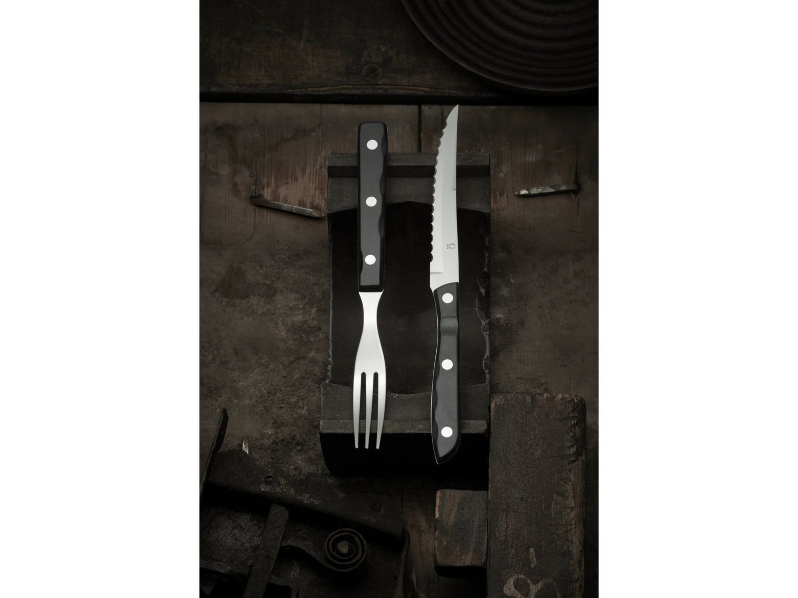 Steak Cutlery Old Farmer Black 4 Parts Black/Steel - Image 2