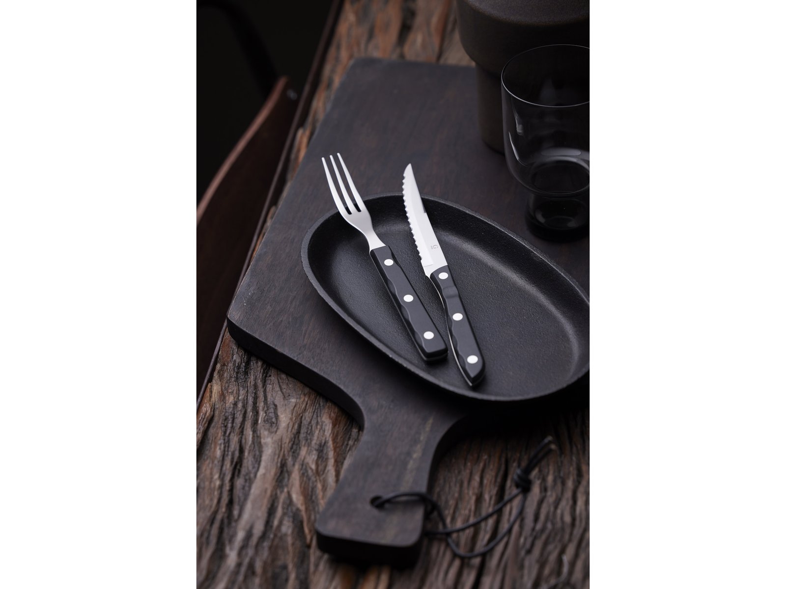 Steak Cutlery Old Farmer Black 4 Parts Black/Steel - Image 3