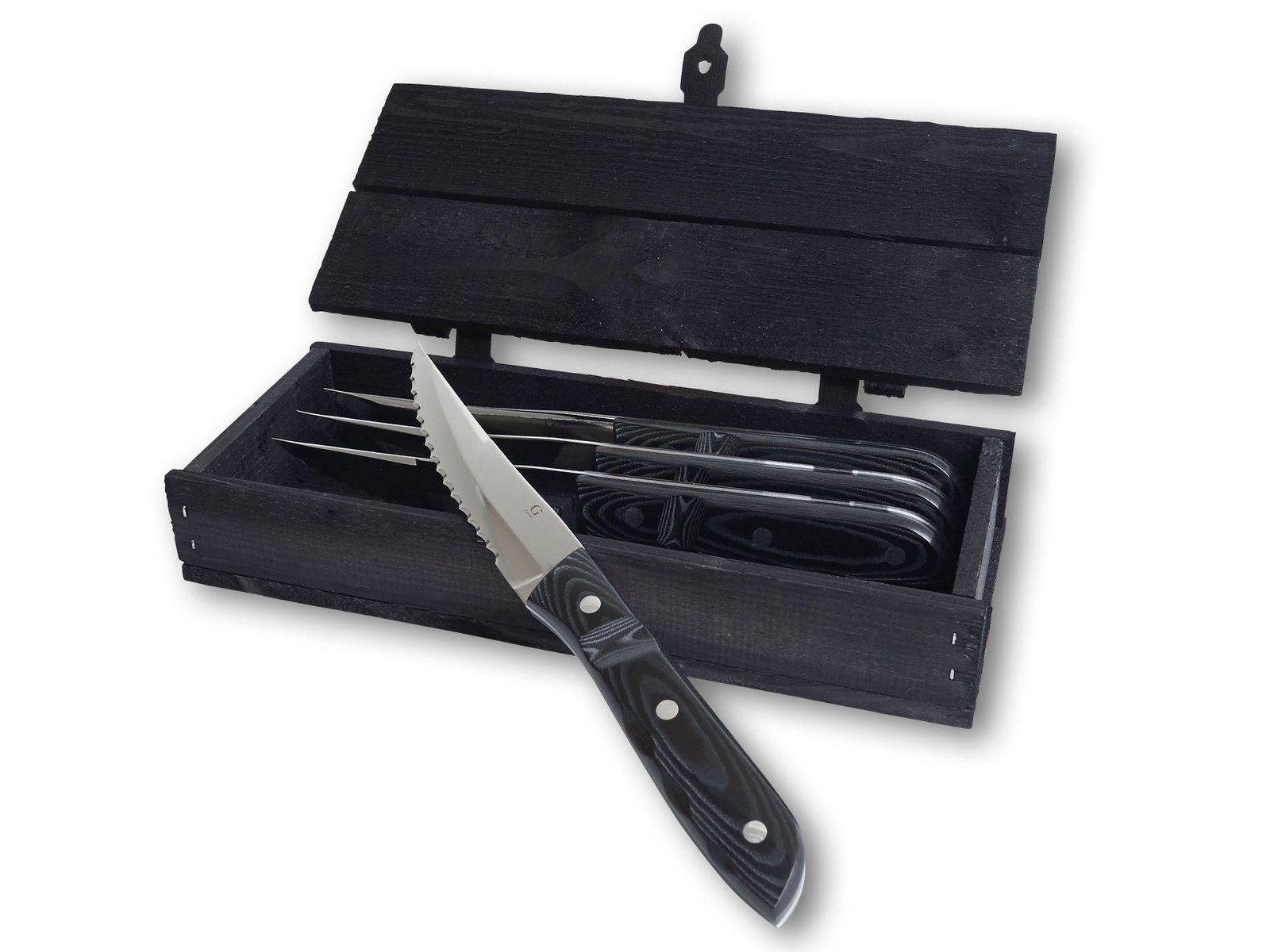 Steak Knife Xl Old Farmer Micarta 23,5 Cm 4 Pcs Black/Steel - Image 3