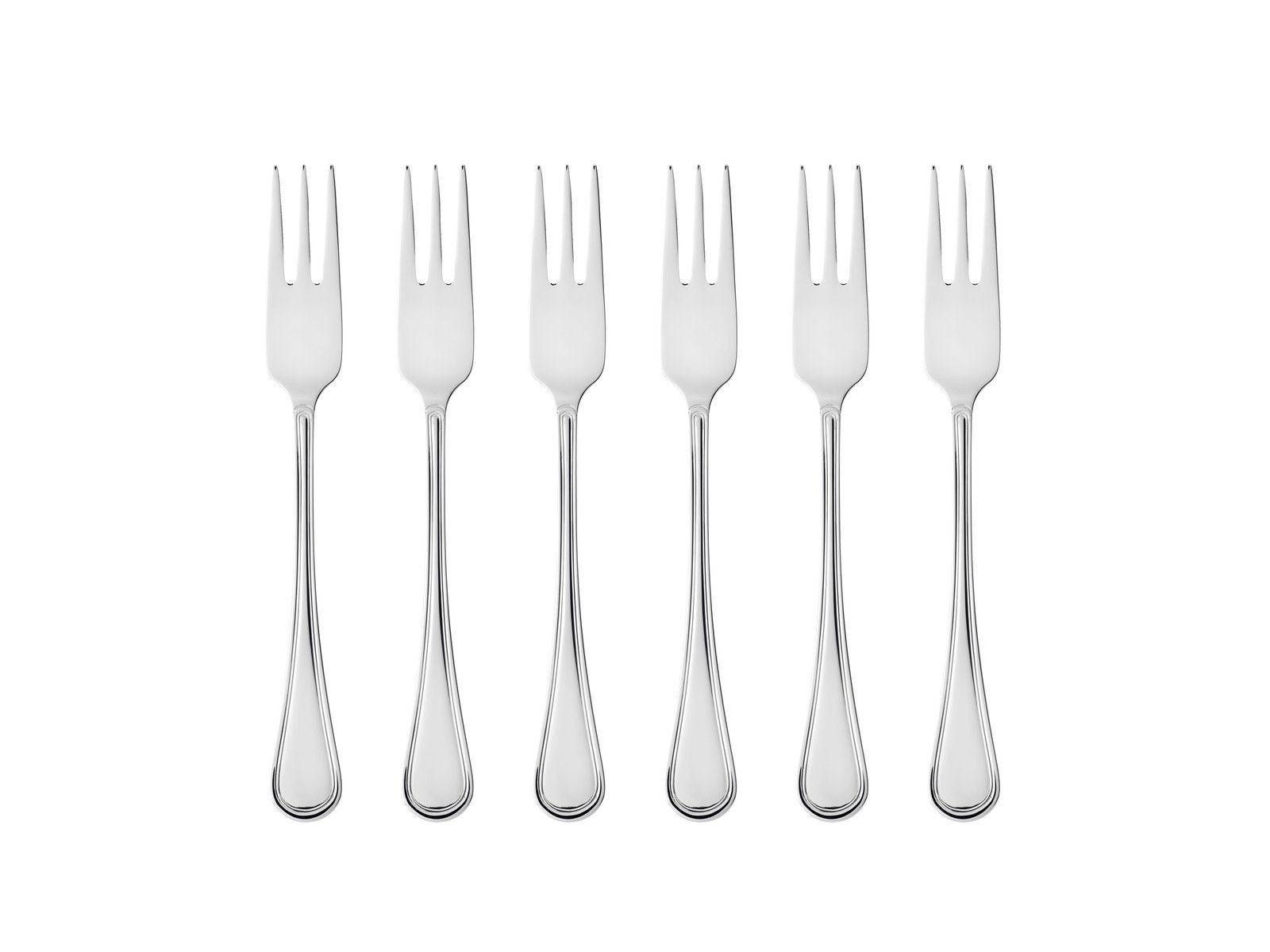 Cake Fork Oxford 16,2 Cm 6 Pcs Polished Steel - Image 2