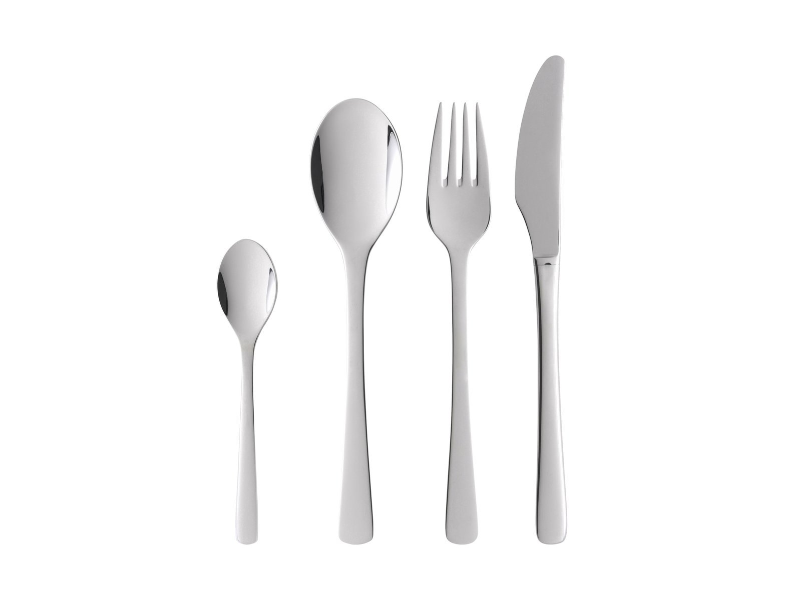 Cutlery Set Steel Line 16 Parts Polished Steel