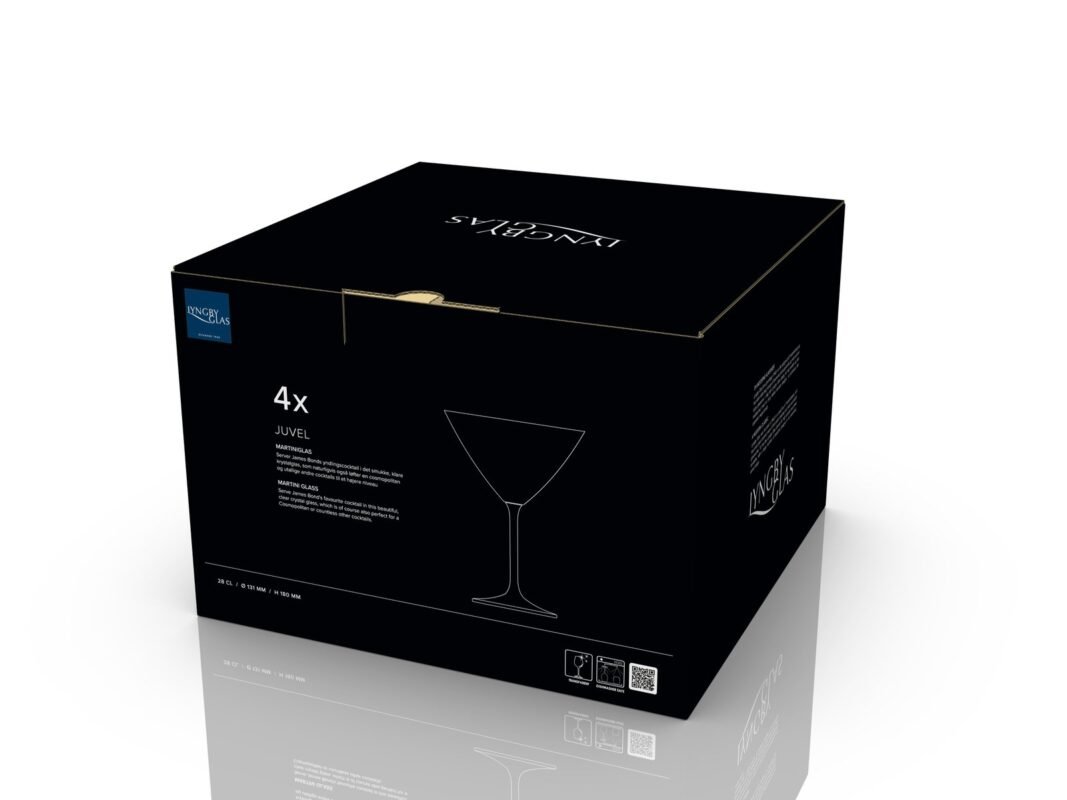 Lyngby Glas Juvel Martini Glass 28 cl, 4 pcs (6)
