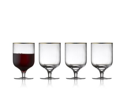 Palermo Gold Wine Glass 30 cl, 4 pcs