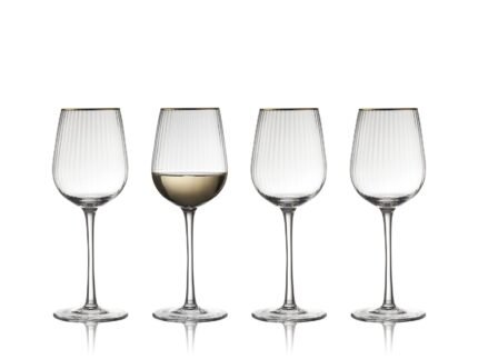 Palermo Gold White Wine Glass 30 cl, 4 pcs