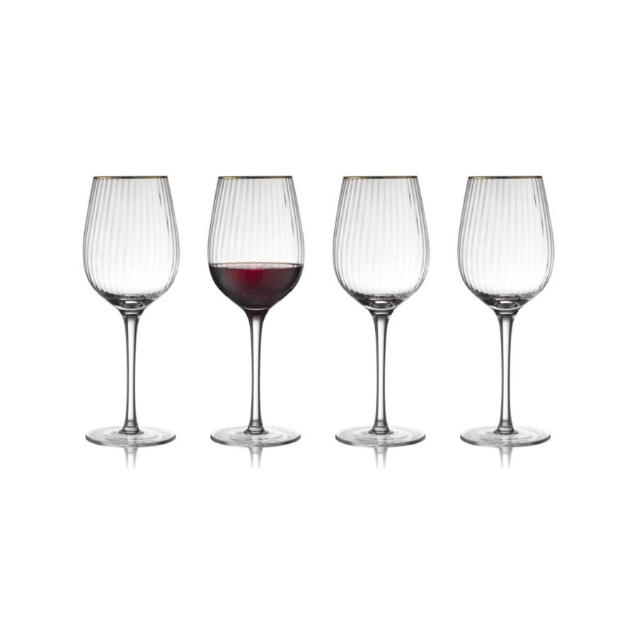 Palermo Gold Red Wine Glass 40 cl, 4 pcs