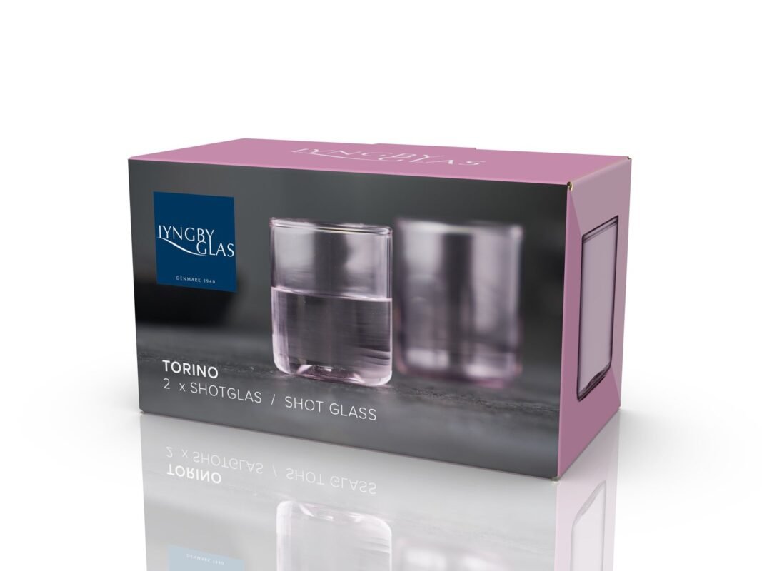 Lyngby Glas Torino Shot Glass 5.5 cl, 2 pcs in Pink (4)