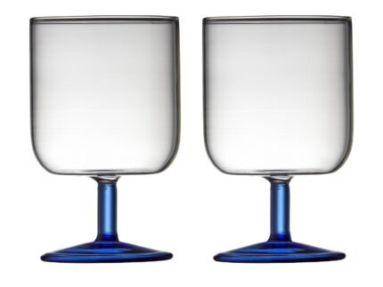 Torino Wine Glass 30 cl, 2 pcs – Clear/Blue