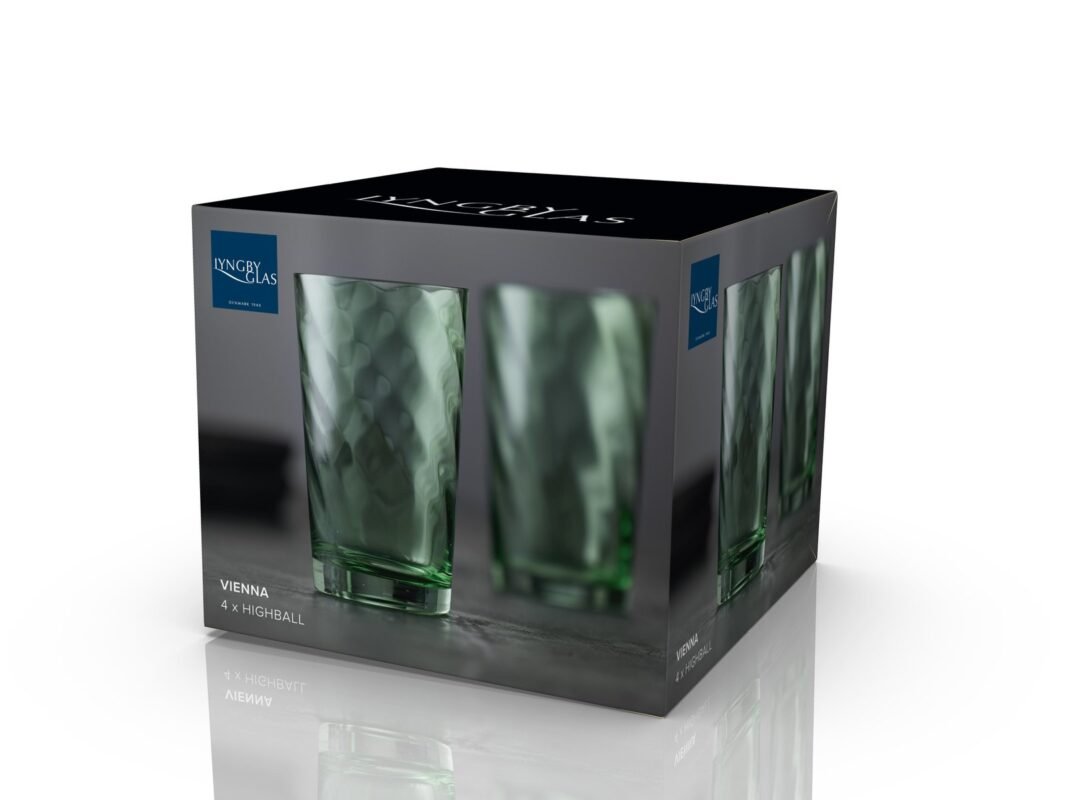 Lyngby Glas Vienna Highball 45 cl, 4 pcs in Green (5)