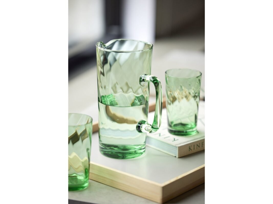 Lyngby Glas Vienna Jug 1.9 L in Green (6)