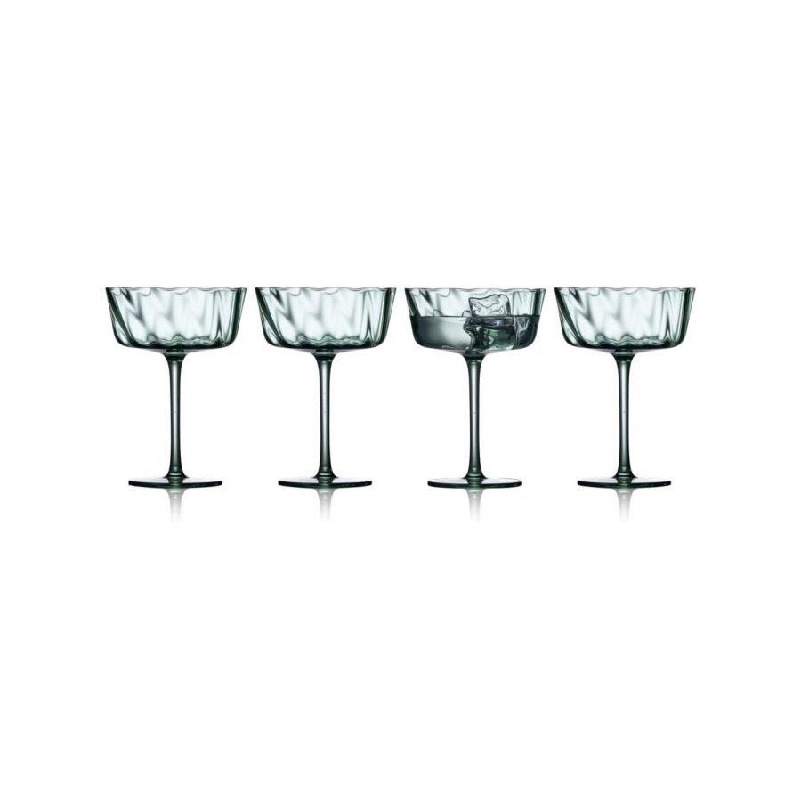 Vienna Champagne Coupe 35 cl, 4 pcs – Green