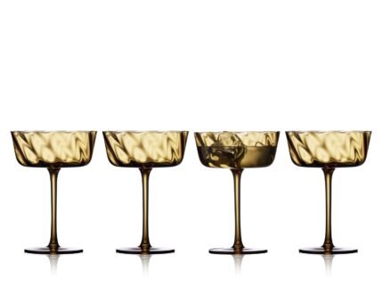 Vienna Champagne Coupe 35 cl, 4 pcs – Amber