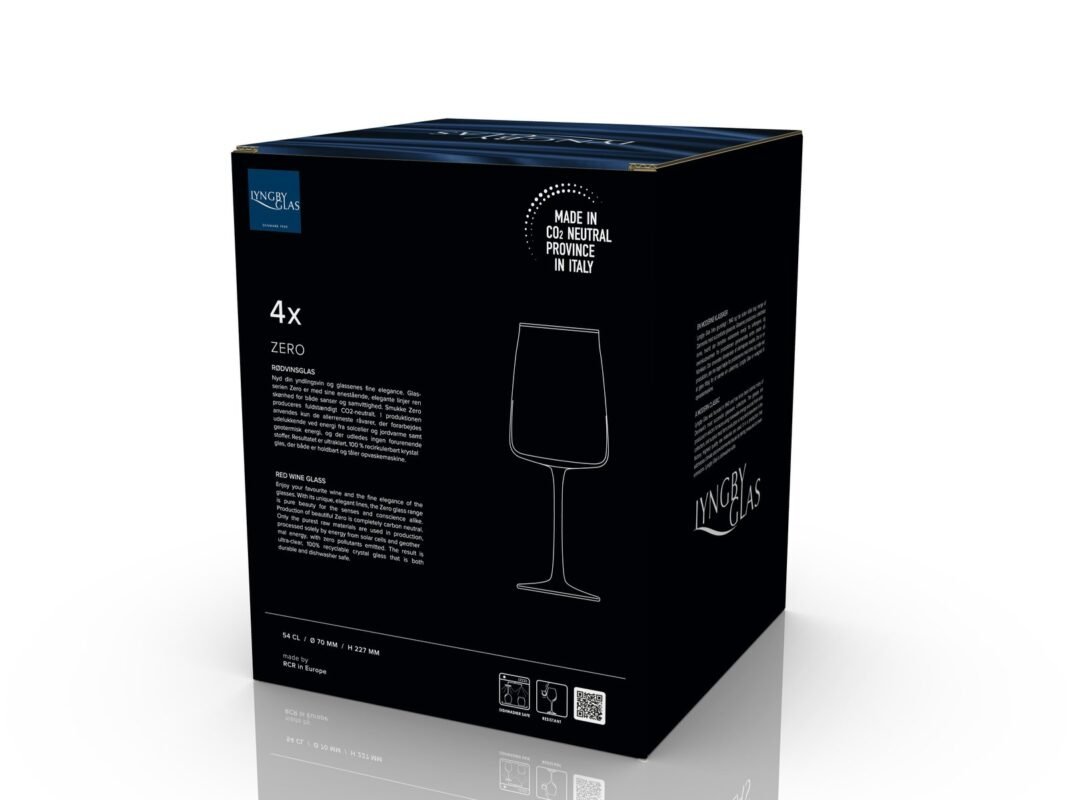 Lyngby Glas Zero Red Wine Glass 54 cl, 4 pcs in Smoke (5)