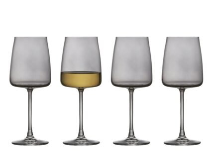 Zero White Wine Glass 43 cl, 4 pcs – Smoke