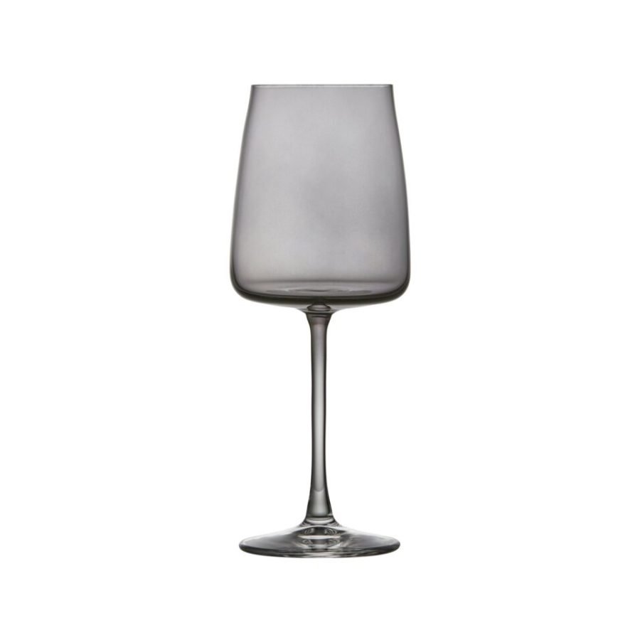 Lyngby Glas Zero White Wine Glass 43 cl, 4 pcs in Smoke (2)