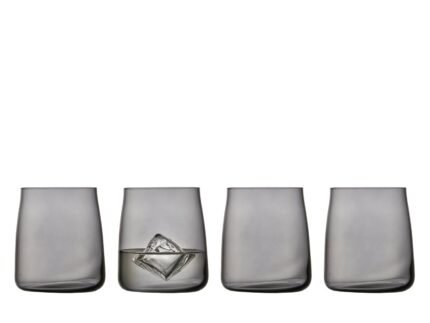 Zero Water Glass 42 cl, 4 pcs – Smoke