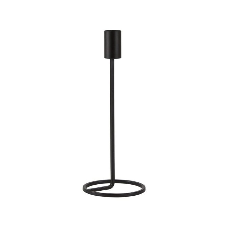 Amat Candlestick 23.5 cm – Black