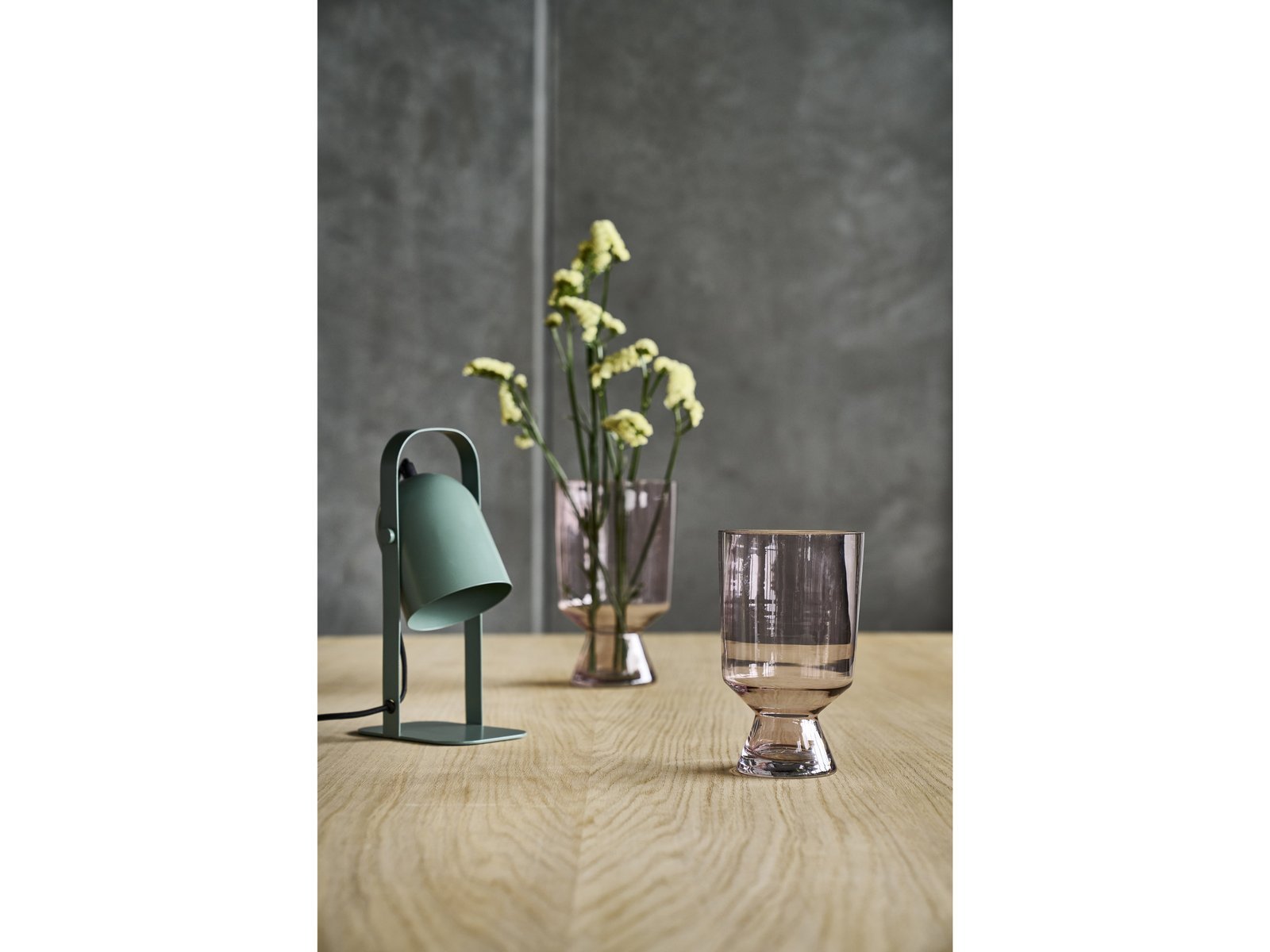 Vase Drum D12 X 19.5 Cm Pink Glass - Image 6