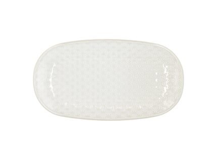 Elstra Plate 25.5 × 14 cm – Off-White
