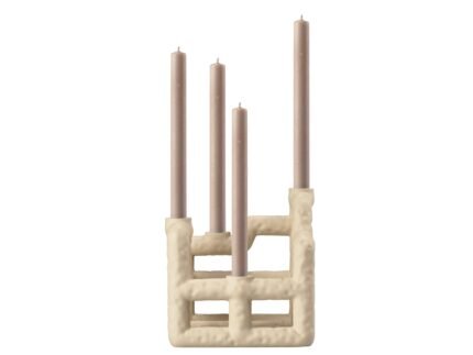 Lyng Candlestick 21 × 21 × 23 cm – Sand