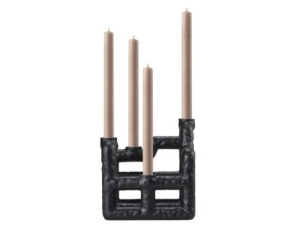 Lyst Candlestick 21 × 21 × 23 cm – Black