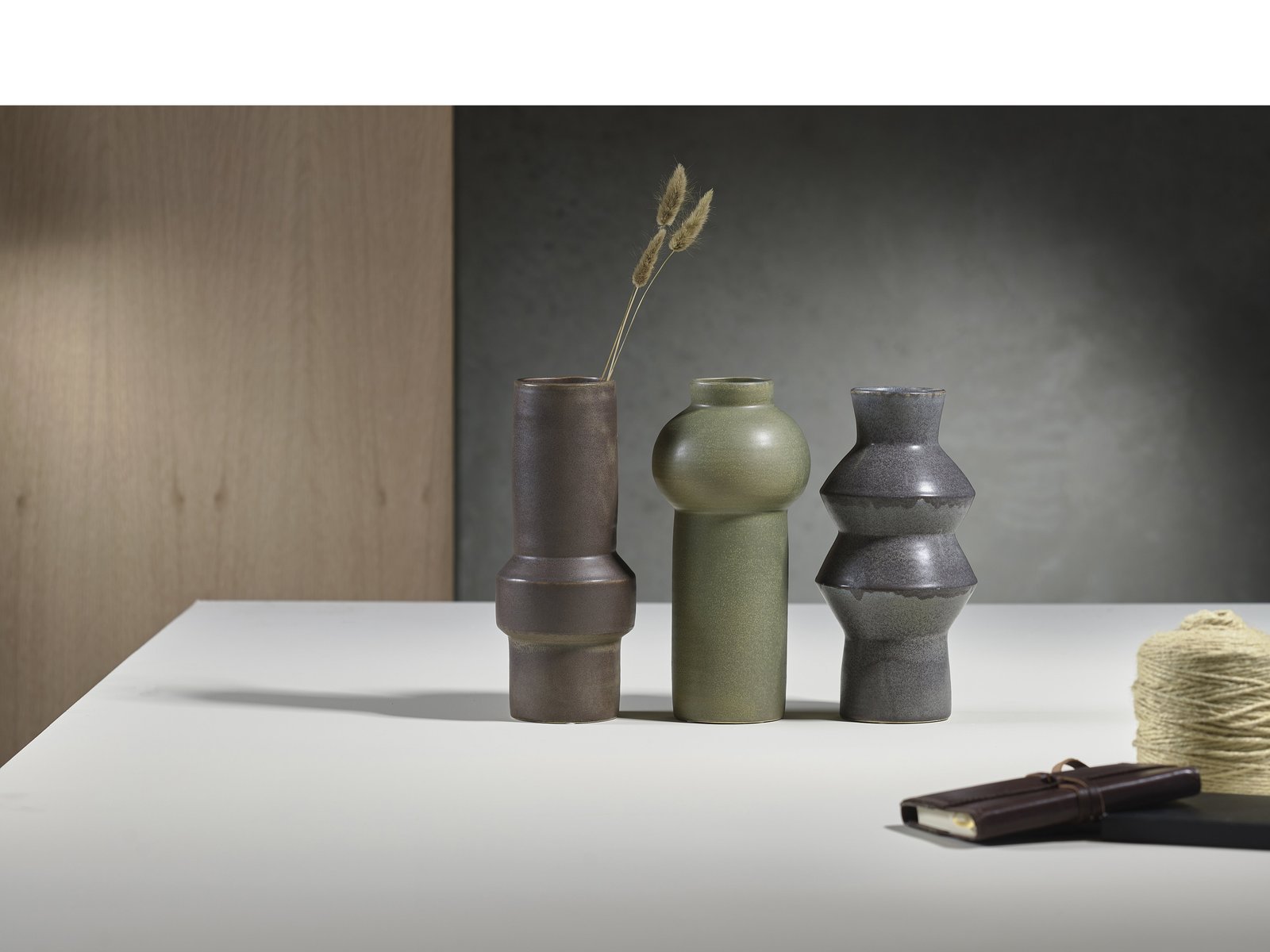 Vase Rost 12X30Cm Dark Brown Stoneware - Image 5
