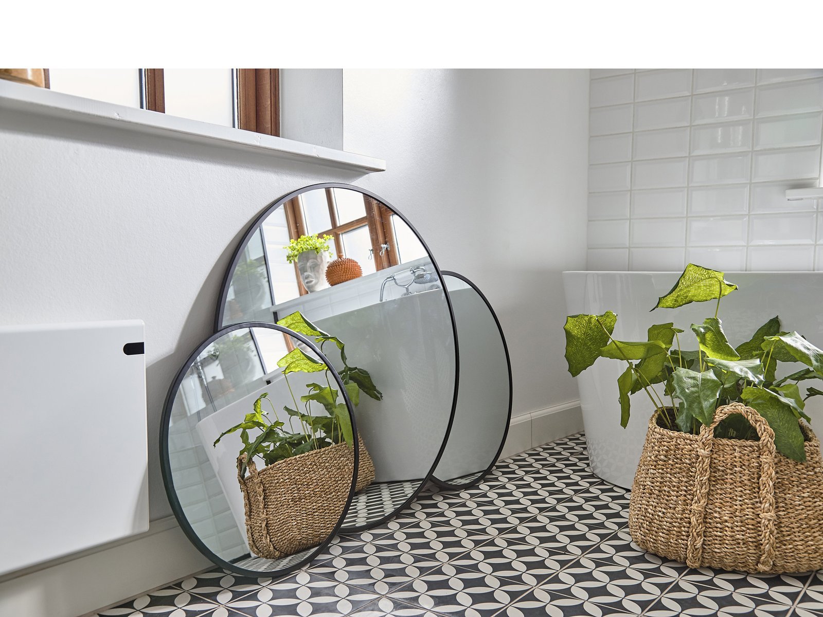 Mirror Vardo D60 Cm Black Iron/Mirror - Image 2