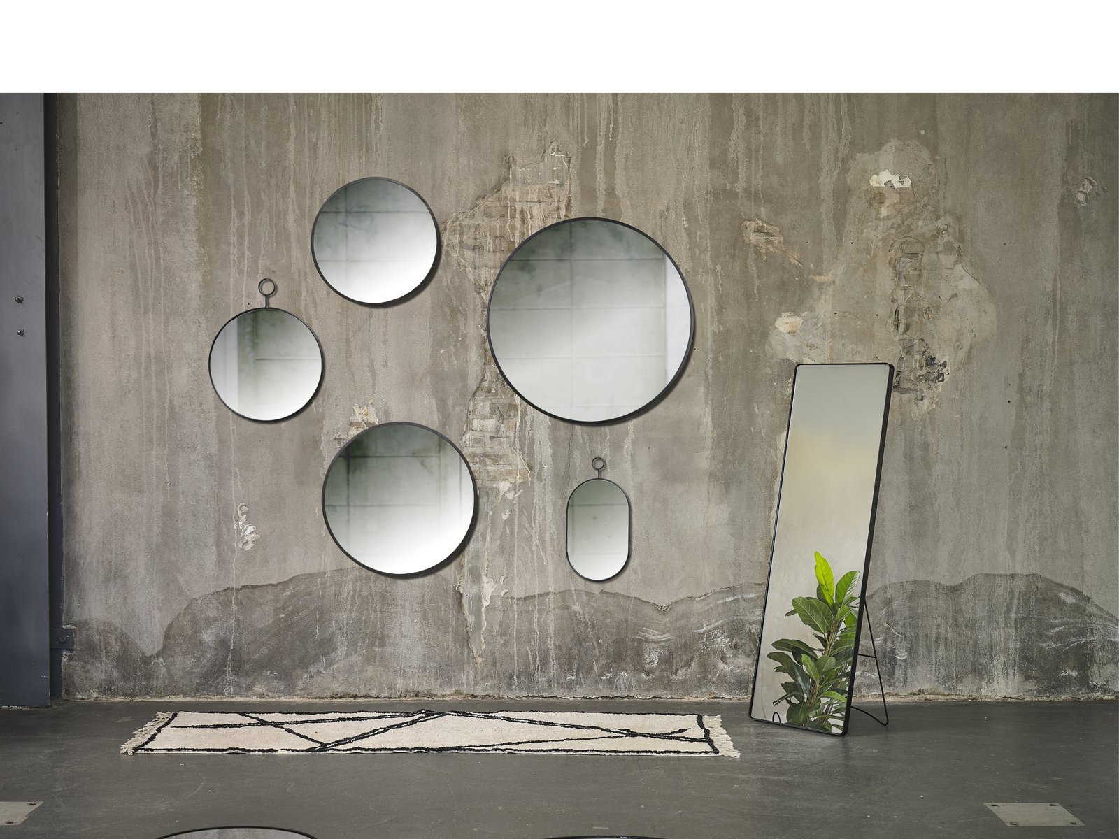 Mirror Vardo D60 Cm Black Iron/Mirror - Image 3