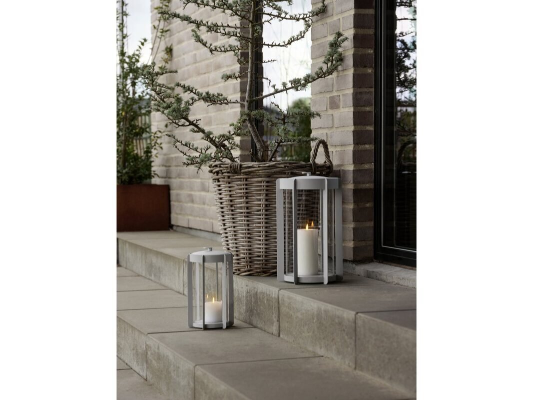 Zone Denmark Firefly Lantern 25 cm in Soft Grey (5)
