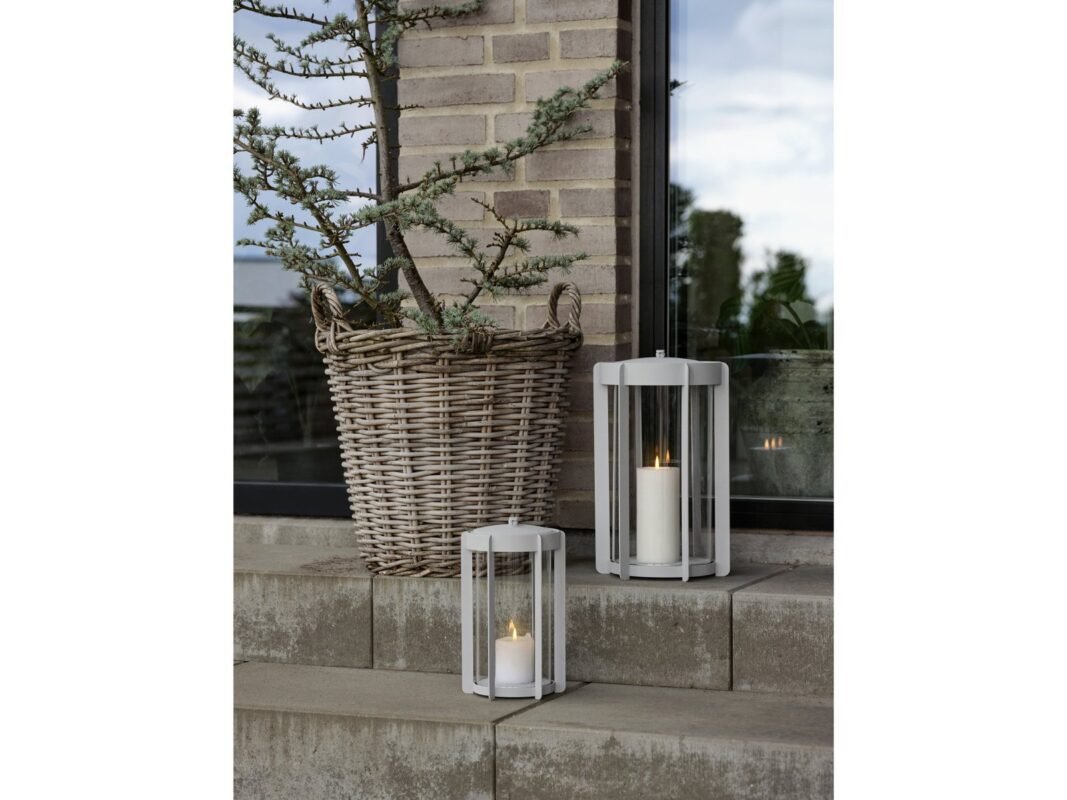 Zone Denmark Firefly Lantern 25 cm in Soft Grey (6)