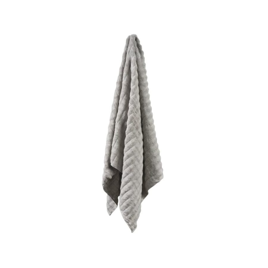 Zone Denmark Inu Bath Towel 70 × 140 cm in Soft Grey (2)