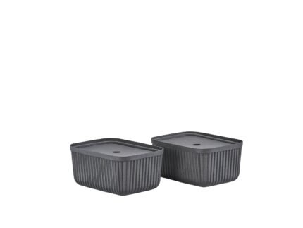 Pulp Storage Box 32 × 23 cm, 2 pcs – Black