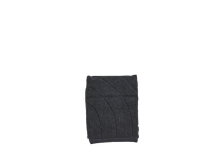 Time Hand Towel 50 × 70 cm – Black
