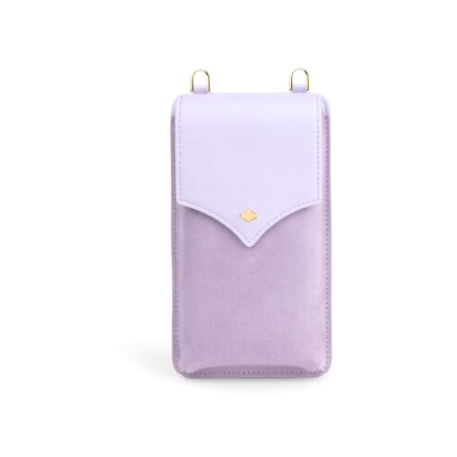 ANY DI Phone Pouch Lavender in suede & vegan leather (2)